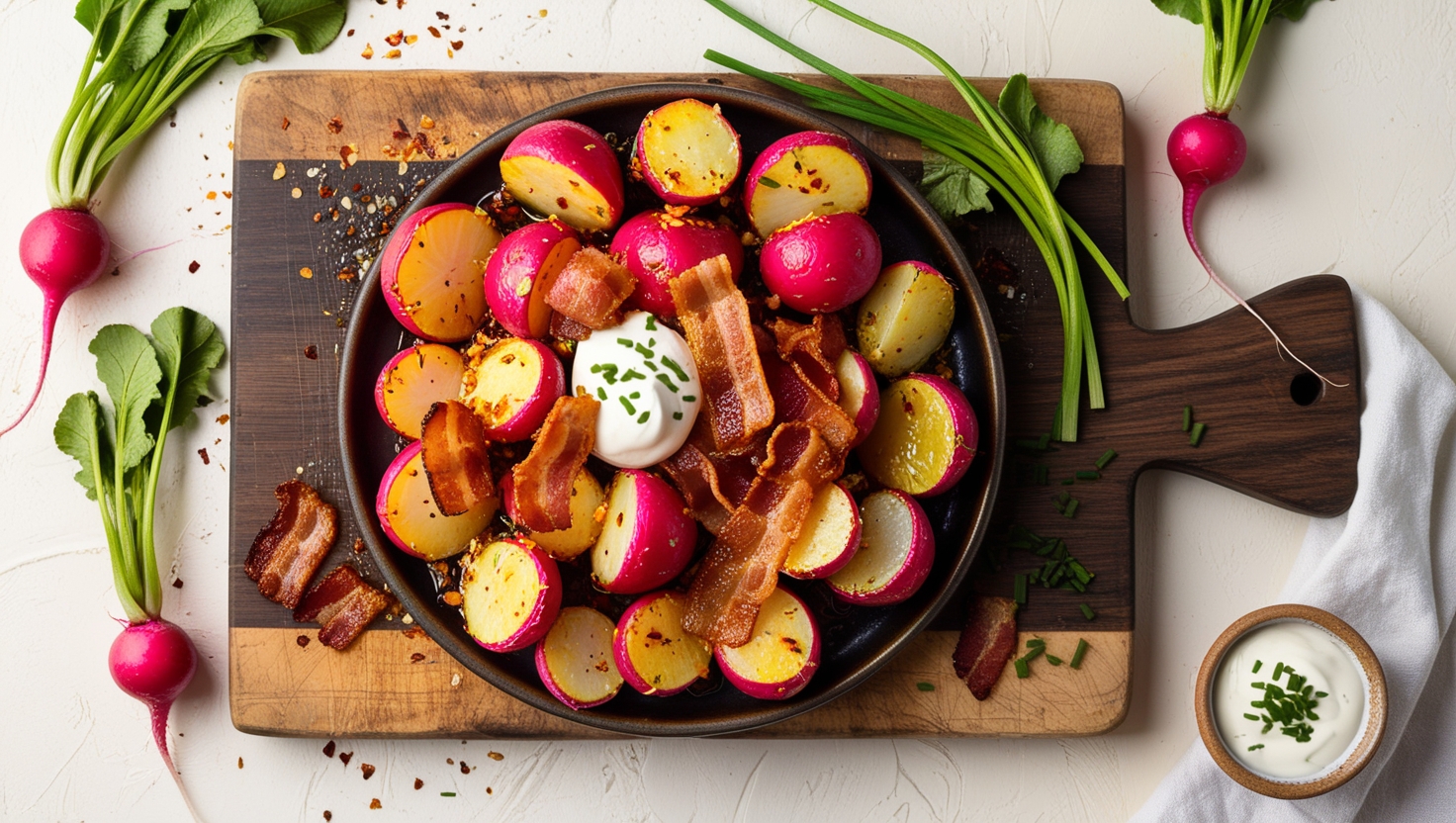 Keto Spicy Roasted Radishes recipe